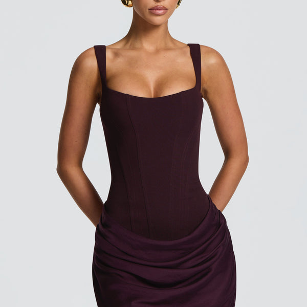 Cornelia Mini Dress - Plum Cornelia Mini Dress - Plum