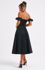 Courtney Midi Dress - Black Dress Babyboo Fashion Premium Exclusive Design