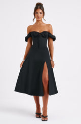 Courtney Midi Dress - Black Dress XS Babyboo Fashion Premium Exclusive Design