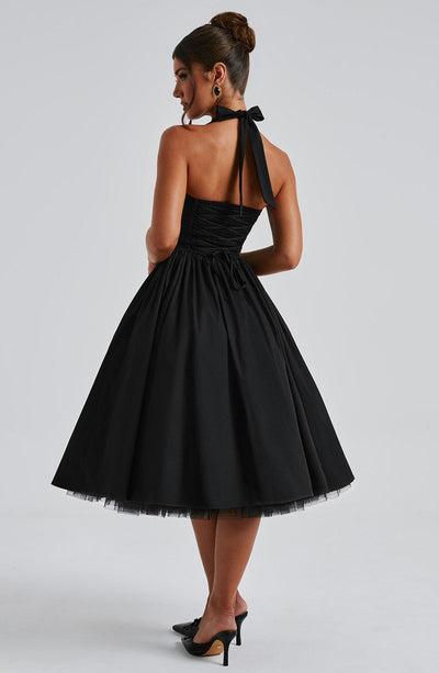 Babyboo Cressida Midi Dress in Black Size S