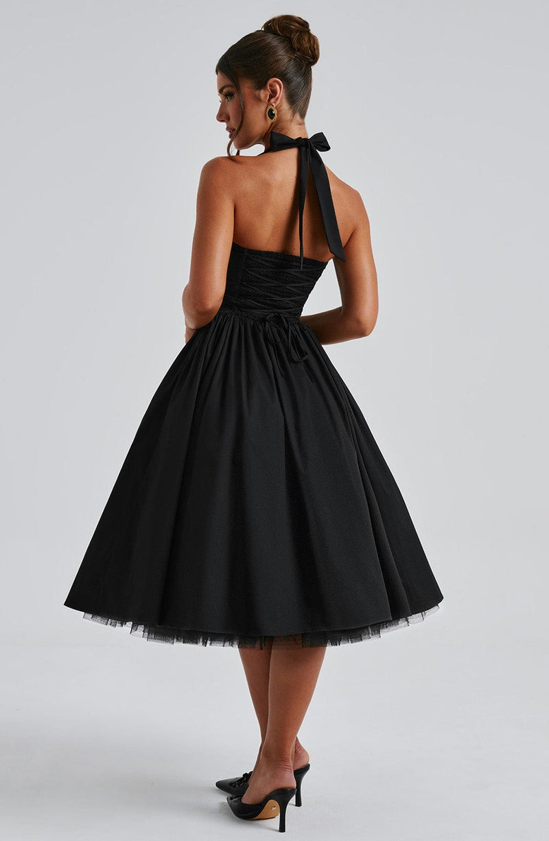 babyboo black dress Vixen Maxi The classic black Demi dress is made for glamorous dinner dates and cocktails with the girls Effie Midi Dress - Black