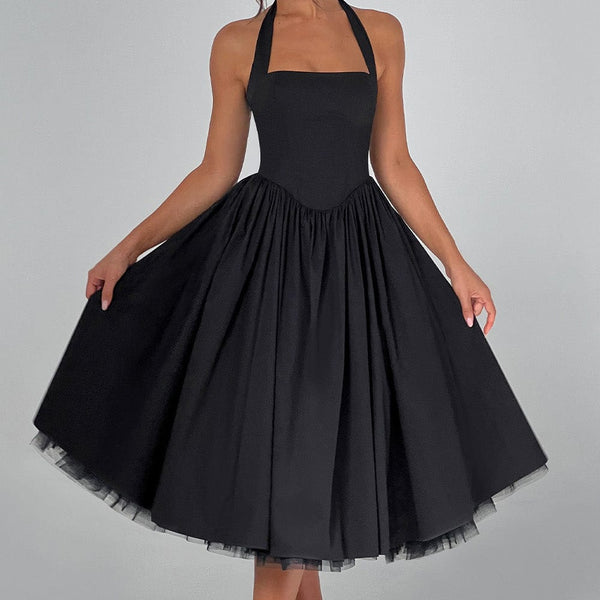 Cressida Midi Dress - Black  Babyboo Fashion