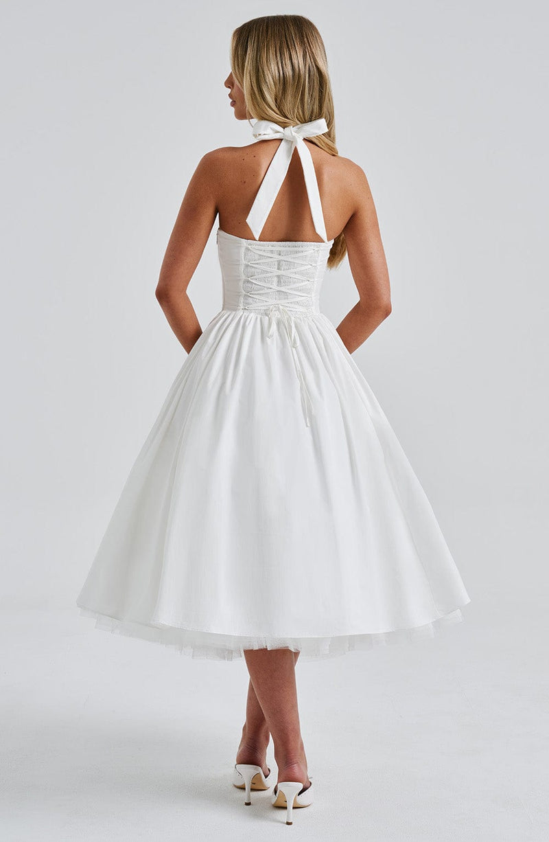 Babyboo Cressida Midi Dress in Ivory Size M