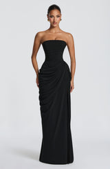 Cyra Maxi Dress - Black Dress Babyboo Fashion Premium Exclusive Design