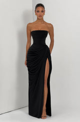 Cyra Maxi Dress - Black Dress Babyboo Fashion Premium Exclusive Design