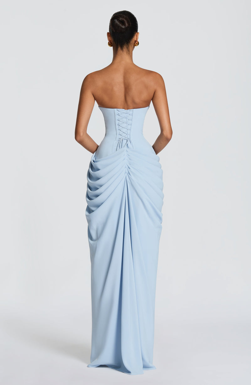 babyboo fashion blue dress Whitney Maxi Dress