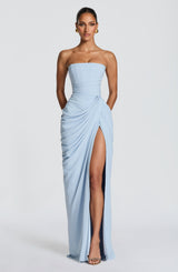 Cyra Maxi Dress - Glacier Blue Dress Babyboo Fashion Premium Exclusive Design