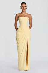 Cyra Maxi Dress - Lemon Dress Babyboo Fashion Premium Exclusive Design