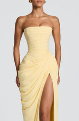 Cyra Maxi Dress - Lemon Dress Babyboo Fashion Premium Exclusive Design