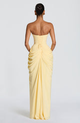 Cyra Maxi Dress - Lemon Dress Babyboo Fashion Premium Exclusive Design