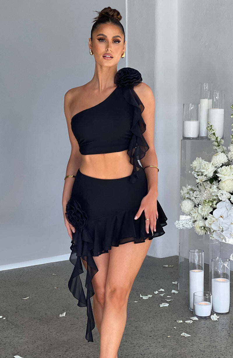 Daina Mini Skirt - Black Skirt Babyboo Fashion Premium Exclusive Design