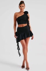 Daina Mini Skirt - Black Skirt XS Babyboo Fashion Premium Exclusive Design