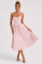 Daisey Midi Dress - Blush Dress XS Babyboo Fashion Premium Exclusive Design