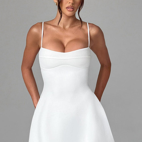 Dakota Mini Dress - Ivory Babyboo Fashion Dakota Mini Dress - Ivory Babyboo Fashion