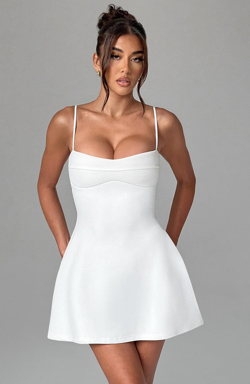 Dakota Mini Dress - Ivory Dress XS Babyboo Fashion Premium Exclusive Design