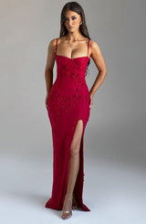 Dalary Maxi Dress - Red Dress XS Babyboo Fashion Premium Exclusive Design