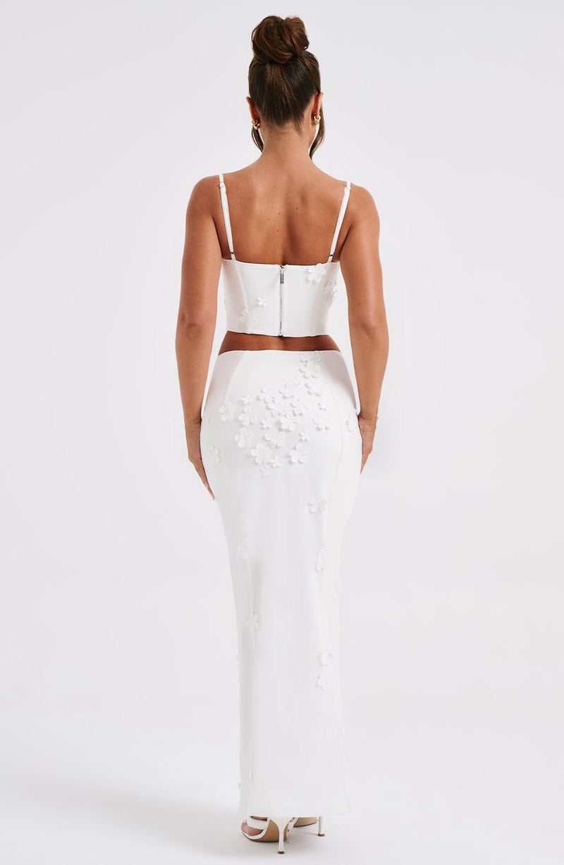 Dalary Maxi Skirt - White Skirt Babyboo Fashion Premium Exclusive Design