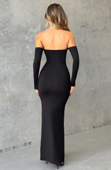 Daphne Maxi Dress - Jet Black Dress Babyboo Fashion Premium Exclusive Design
