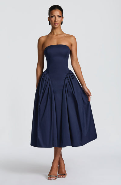 Buy Blue Midi Dress - Darla Midi Dress - Navy