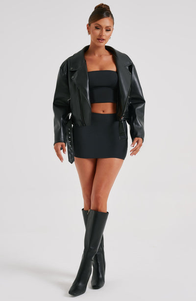 Davina Jacket - Black Jackets Babyboo Fashion Premium Exclusive Design