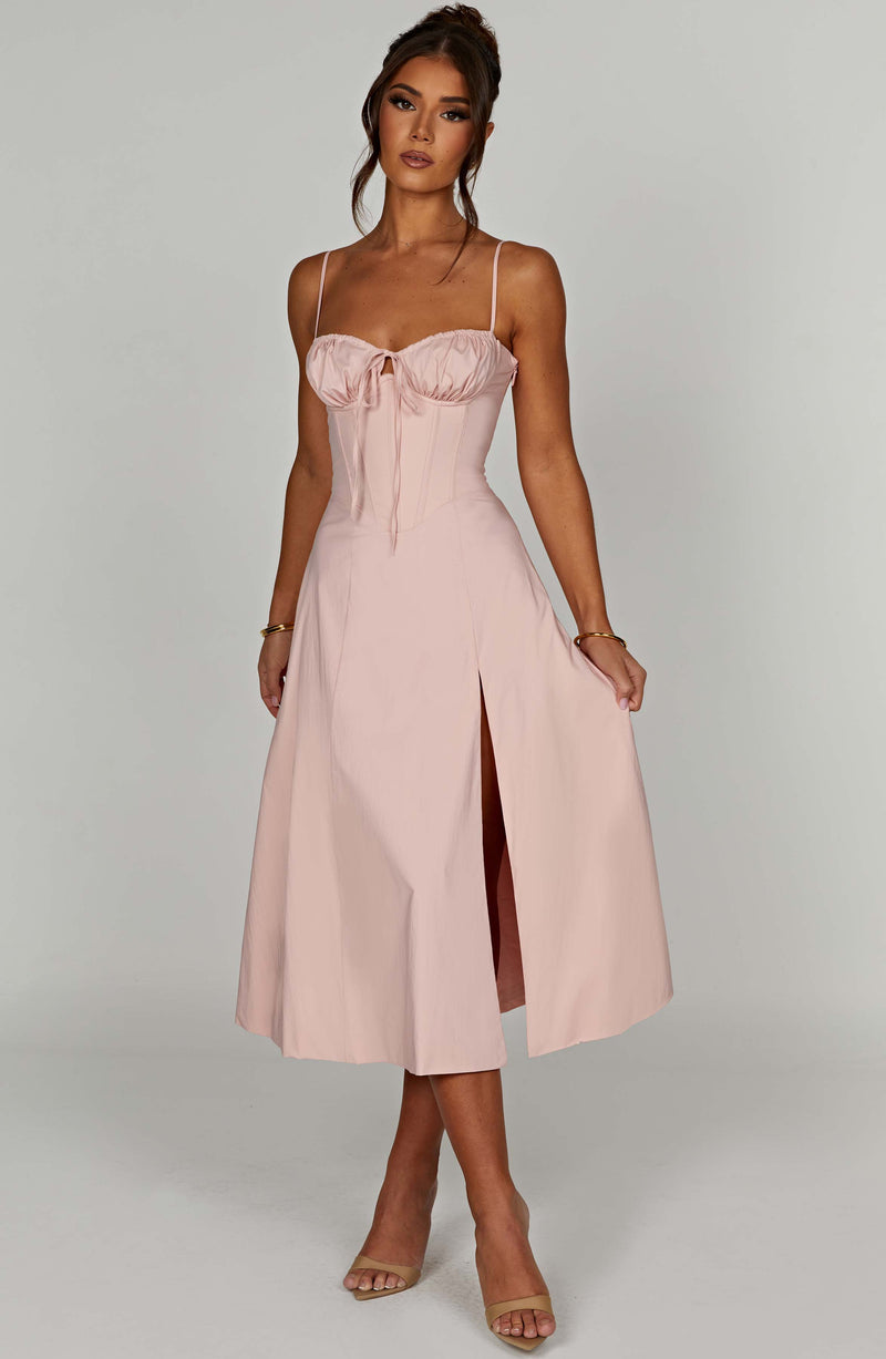 Deanna Midi Dress - Blush Dress Babyboo Fashion Premium Exclusive Design