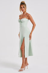 Deanna Midi Dress - Sage Dress Babyboo Fashion Premium Exclusive Design