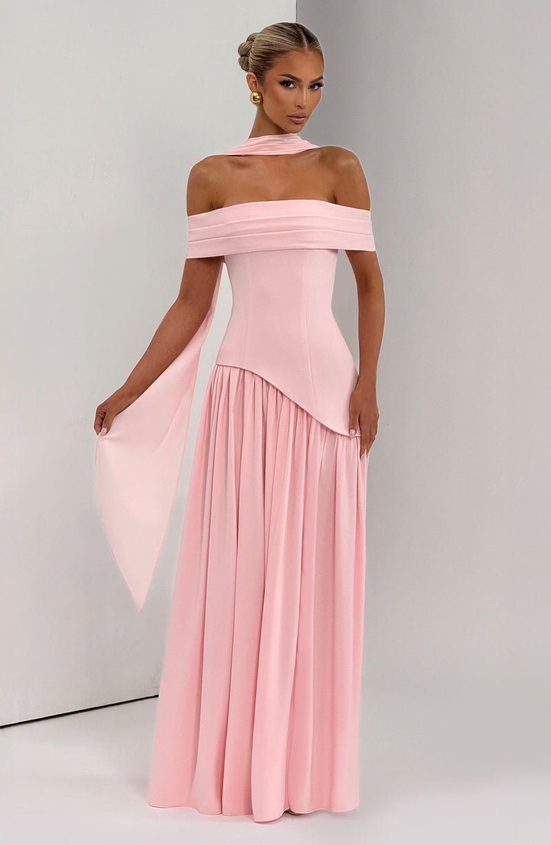delilah maxi dress pink Pink Maxi Dress - Delilah Maxi Dress - Blush