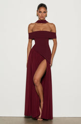 Delilah Maxi Dress - Cherry Lacquer Dress Babyboo Fashion Premium Exclusive Design
