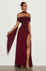 Delilah Maxi Dress - Cherry Lacquer Dress Babyboo Fashion Premium Exclusive Design