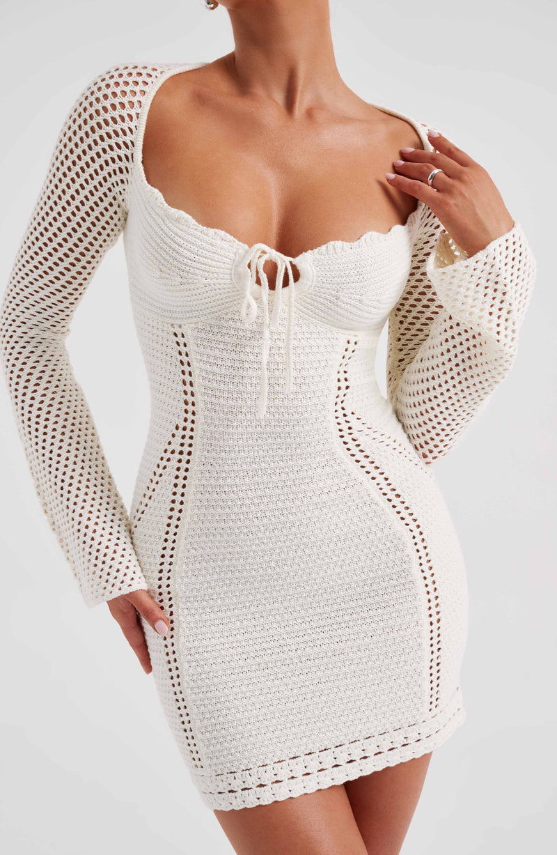 Dezi Mini Dress - White Dress Babyboo Fashion Premium Exclusive Design