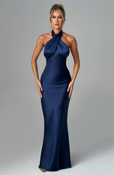Dimitra Maxi Dress - Navy Dress Babyboo Fashion Premium Exclusive Design