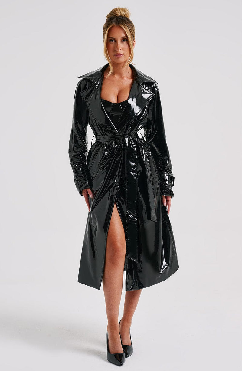 Dynasty Trench Coat - Black Jackets Babyboo Fashion Premium Exclusive Design