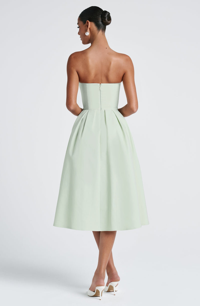 mint green strapless dress Edith Midi Dress - Mint | Tulle Lining