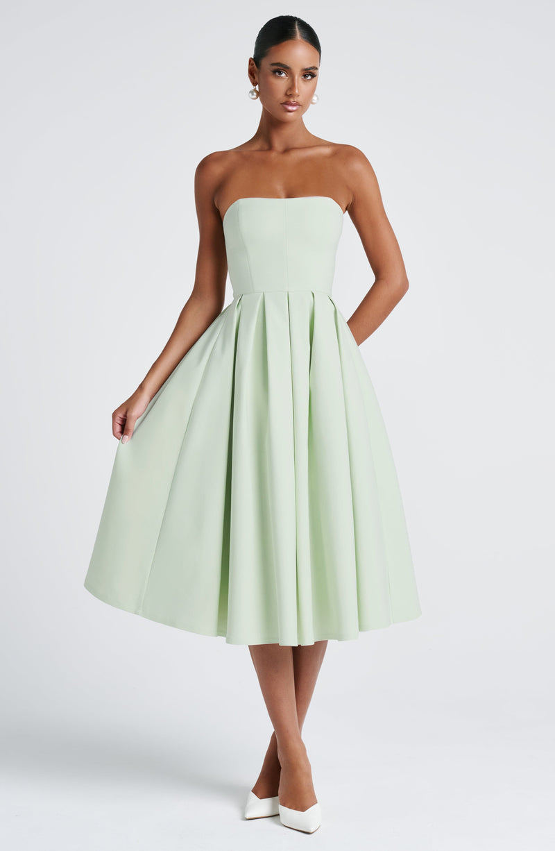 Edith Midi Dress - Mint | Tulle Lining Edith Midi Dress - Mint | Tulle Lining