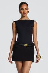 Edna Mini Skirt - Black Skirt Babyboo Fashion Premium Exclusive Design