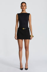 Edna Mini Skirt - Black Skirt Babyboo Fashion Premium Exclusive Design