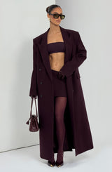 Edna Mini Skirt - Plum Skirt Babyboo Fashion Premium Exclusive Design