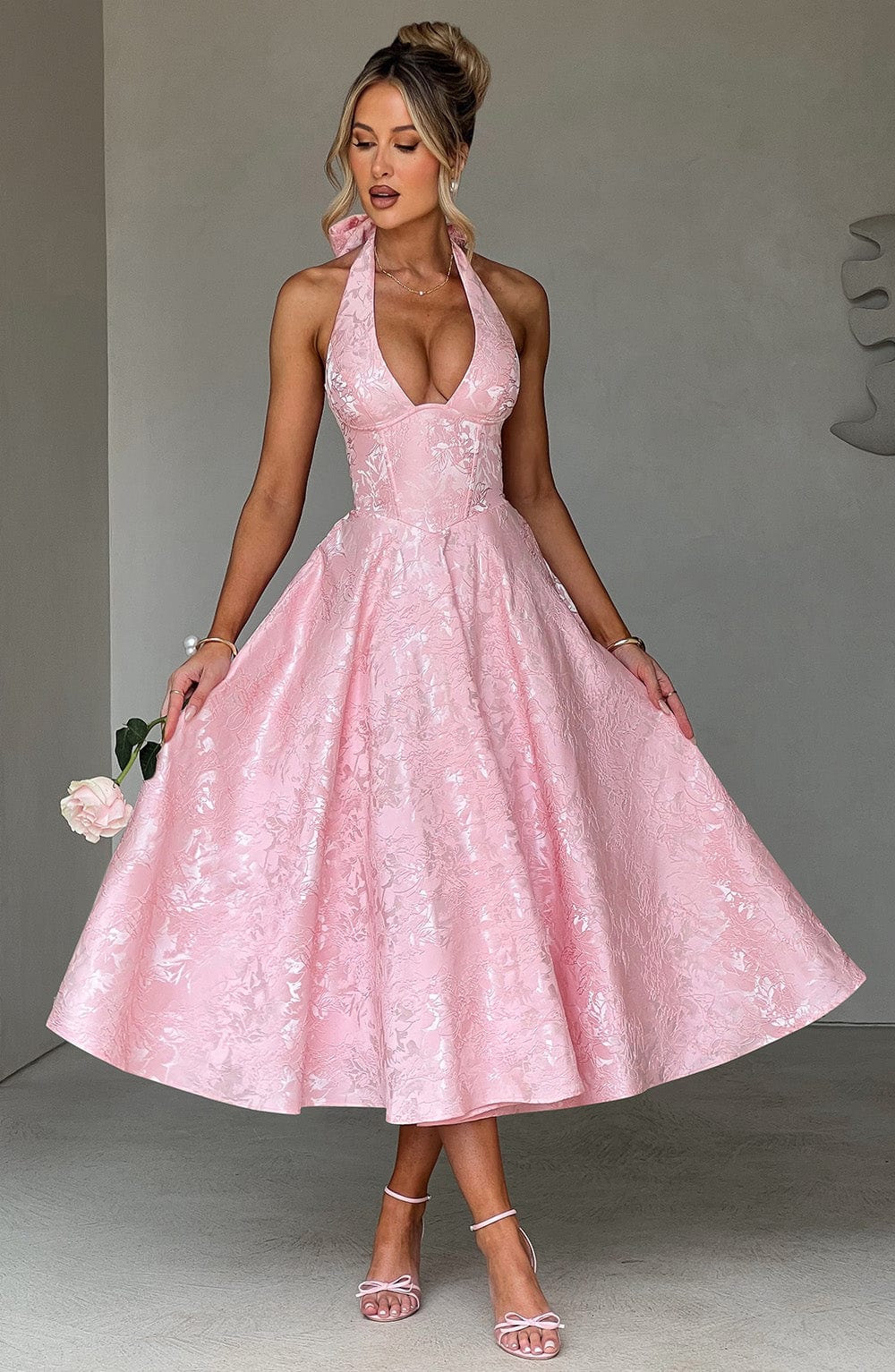 Effie Midi Dress Blush Babyboo Fashion — free download
