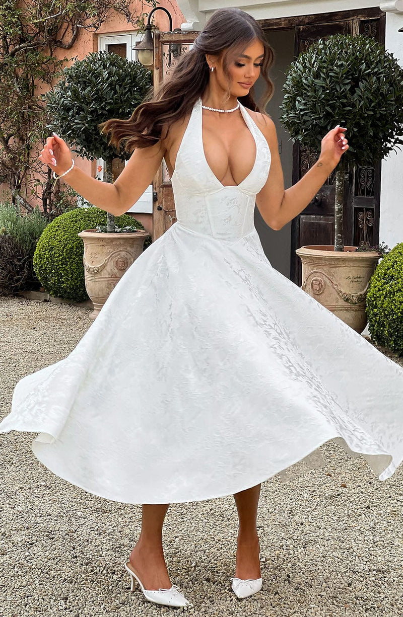 Satin Ivory Dress Midi Effie Midi Dress Ivory Babyboo Fashion Satin Ivory Dress Midi Effie Midi Dress Ivory Babyboo Fashion