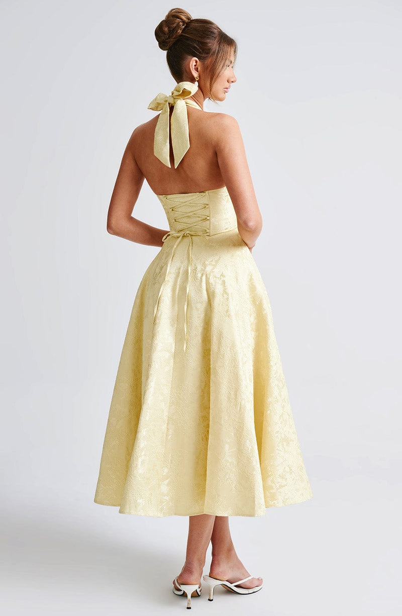 Effie Midi Dress - Lemon Babyboo Fashion Effie Midi Dress - Lemon Babyboo Fashion