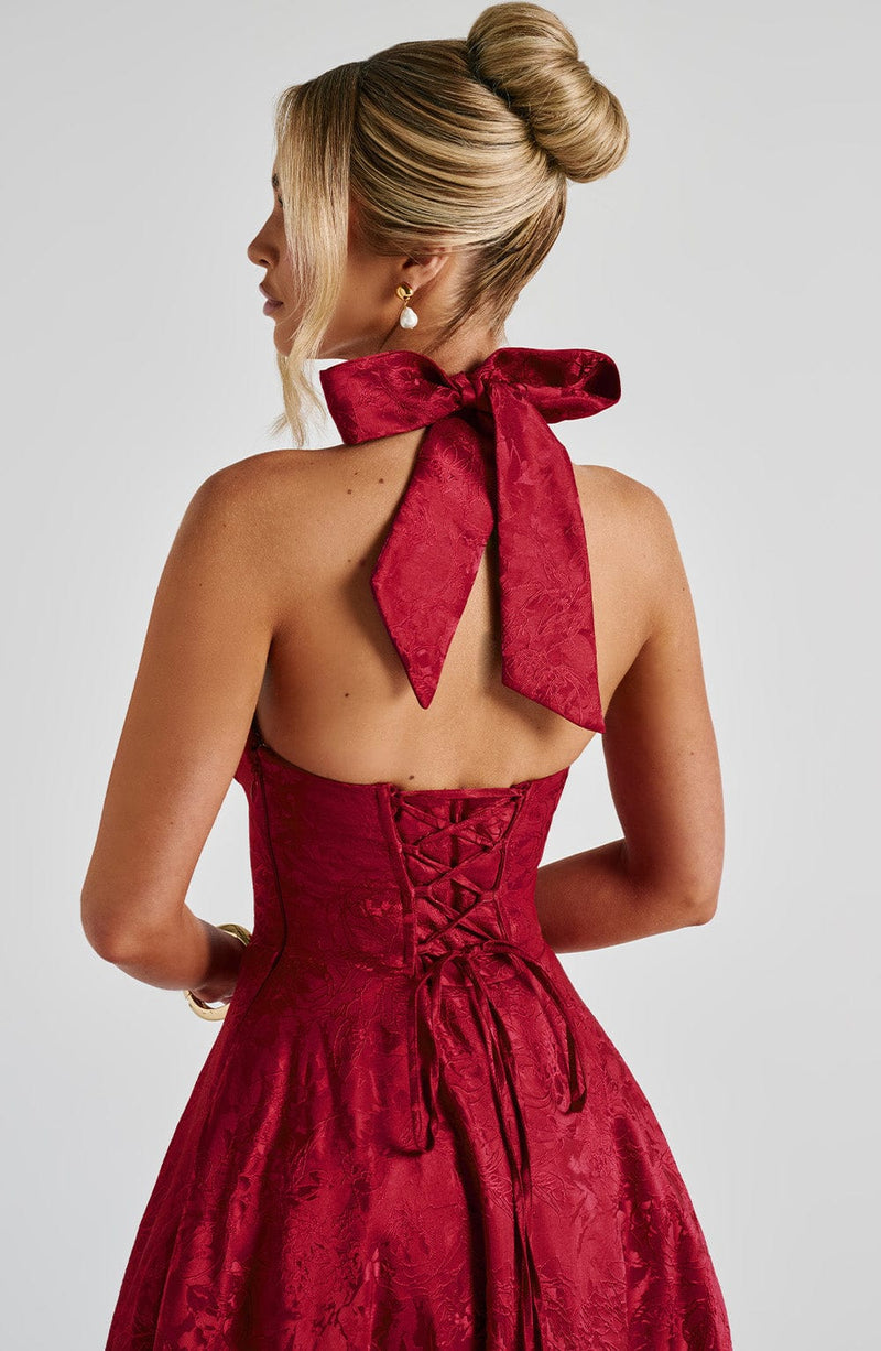 Effie Midi Dress - Red | Babyboo Fashion | Shop Now Effie Midi Dress - Red | Babyboo Fashion | Shop Now