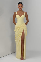 Elara Maxi Dress - Lemon Dress Babyboo Fashion Premium Exclusive Design