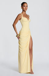 Elara Maxi Dress - Lemon Dress Babyboo Fashion Premium Exclusive Design