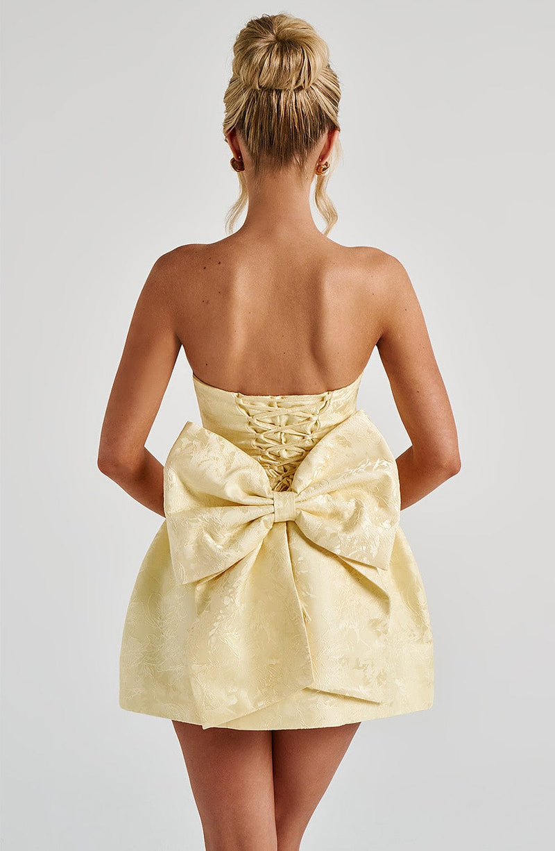 Elenora Mini Dress - Lemon Elenora Mini Dress - Lemon