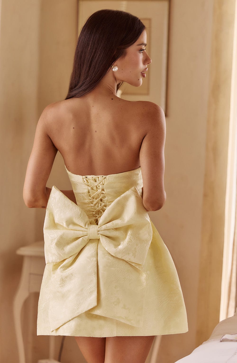 El2615 Lemon Mini Dress