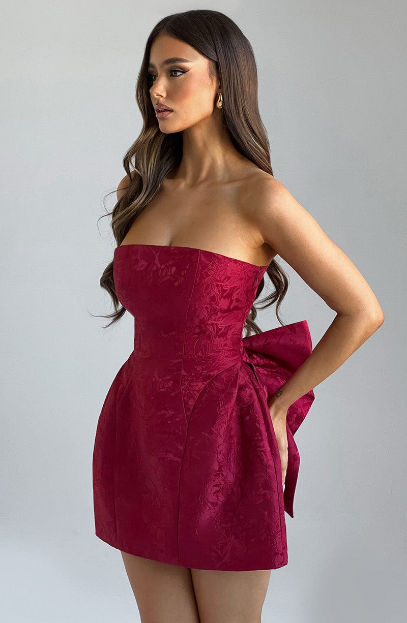 Elenora Mini Dress - Red Babyboo Fashion Elenora Mini Dress - Red Babyboo Fashion