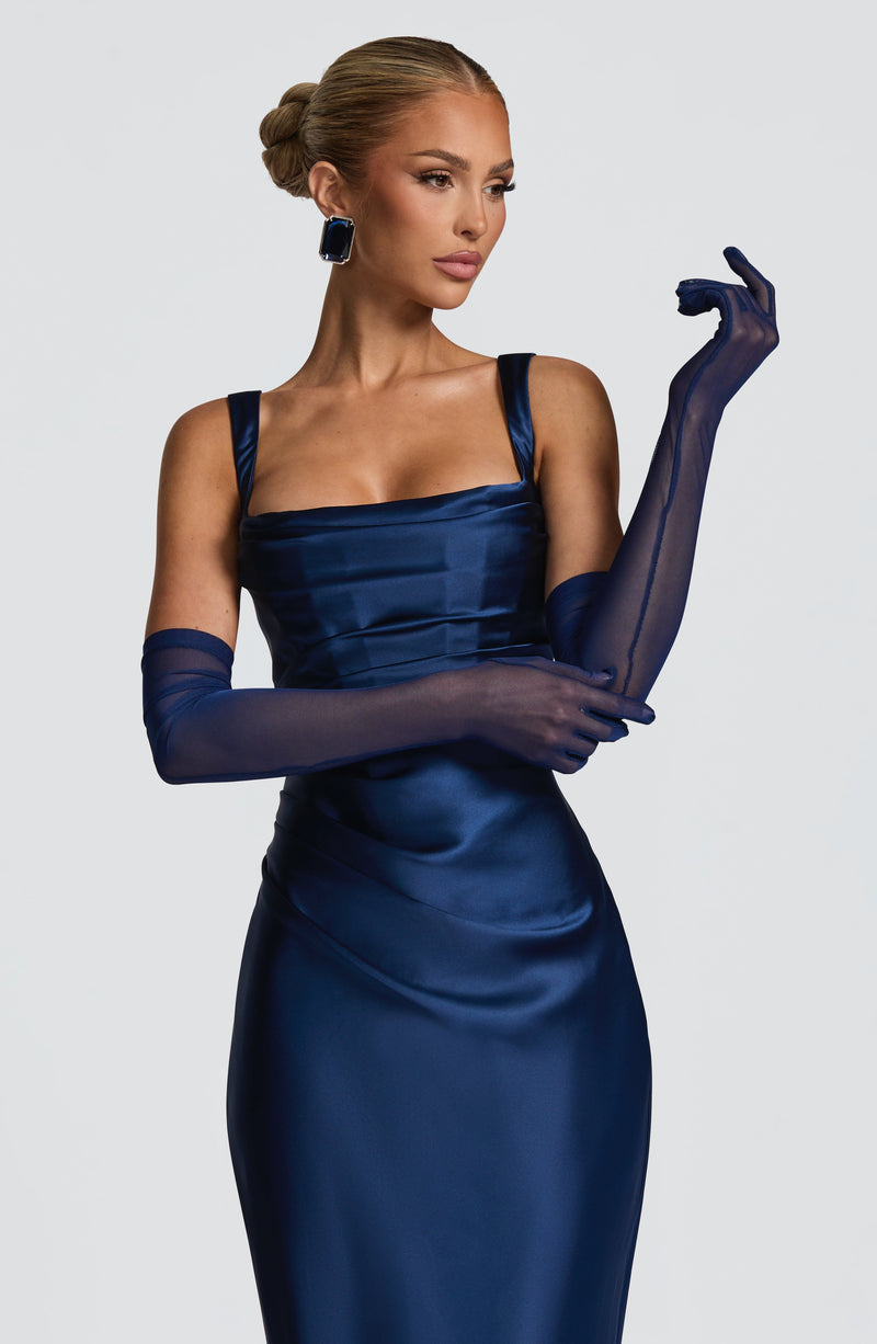 navy blue dress with gloves Long Navy Blue Velvet Opera Gloves for Formal Evening Dress Burgundy
