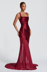 Eliza Gown - Burgundy Dress Babyboo Fashion Premium Exclusive Design