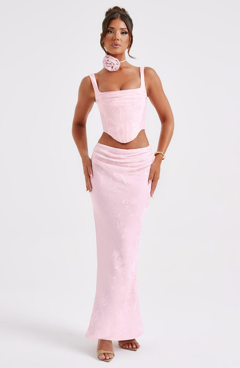 Elizabeth Maxi Skirt - Blush Skirt Babyboo Fashion Premium Exclusive Design