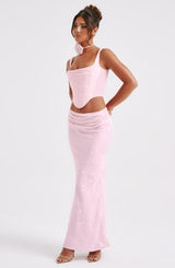 Elizabeth Maxi Skirt - Blush Skirt Babyboo Fashion Premium Exclusive Design